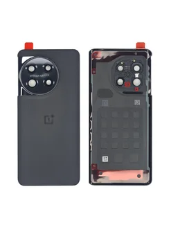 Задняя крышка для OnePlus 11 5G черная (Titan Black) со стеклом камеры