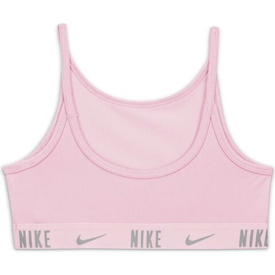 Топ для девочки теннисный Nike Trophy Bra G - pink foam/light smoke grey