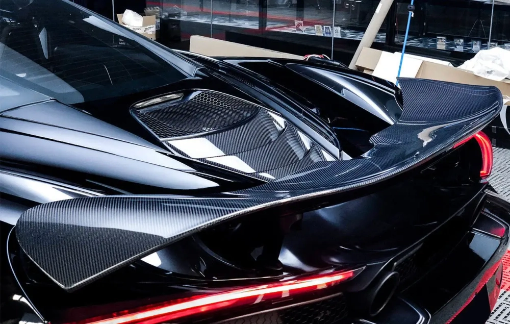 Карбоновый спойлер на крышку багажника для McLaren 720S 2017-2023 МакЛарен тюнинг
