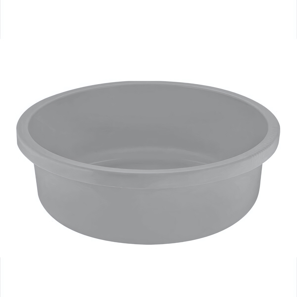 Таз круглый 18л серый шторм
