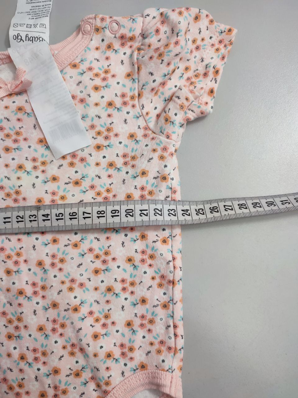 Боди Baby Go с цветочками на 6 месяцев