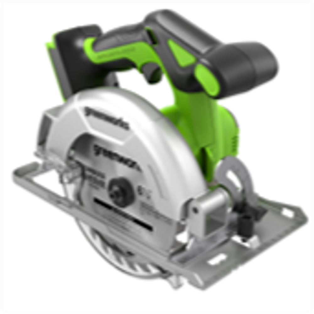 Дисковая пила Greenworks GD24CS165, 24 V, бесщеточная, 165х20мм, 4800 об/мин, рез 57мм, без АКБ и ЗУ (1501607)