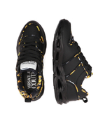 Кожаные кроссовки Versace Jeans Couture - черный(74VA3SS1ZP214)