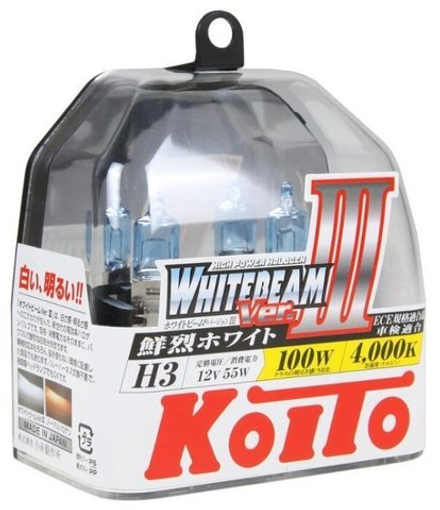 Автомобильные ксеноновые лампы KOITO H3 12V 55W (100) 4000К