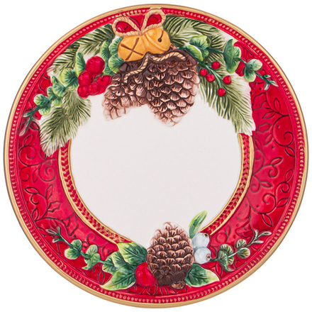 ТАРЕЛКА LEFARD "ШИШКИ" 26*3 СМ (КОР=12ШТ.)