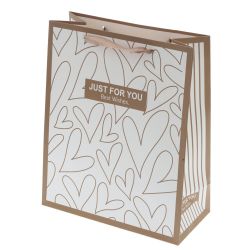 GAEM Пакет подарочный M (бумага 230г/м2, блок микс 12шт), L26 W10 H32 см, 4в.