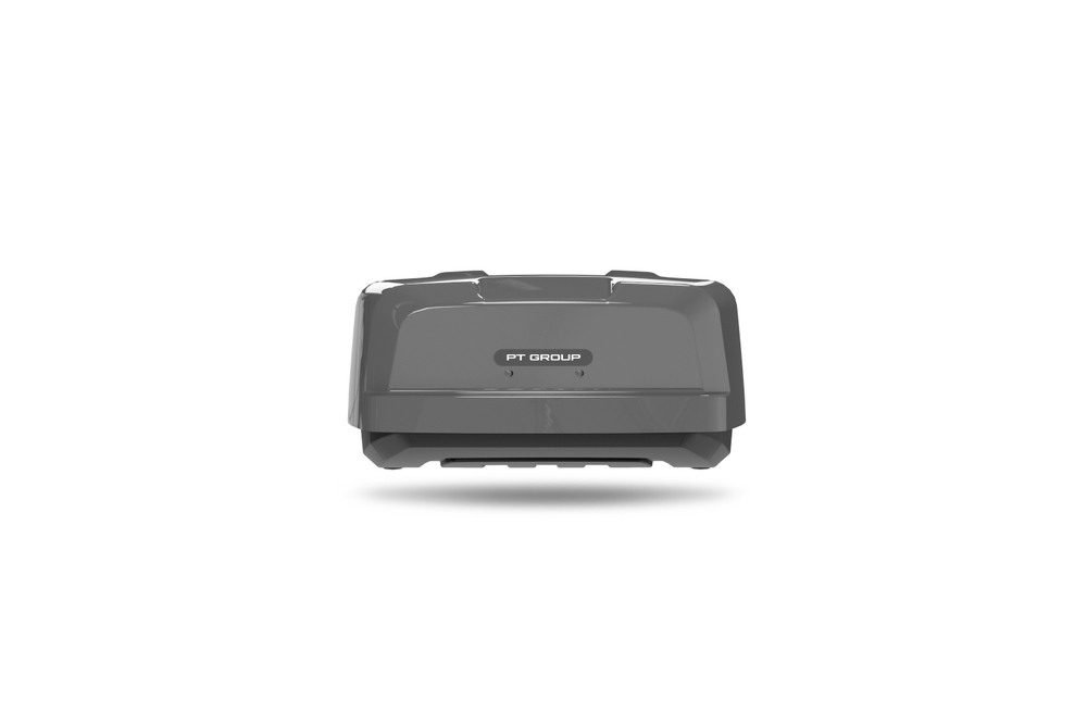 Автобокс на крышу автомобиля "Space Luxe" двустороннее открывание (серый) / PT-Group