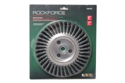 Кордщетка дисковая стальная витая для УШМ 200мм, в блистере RockForce##Rock FORCE RF-BWF108
