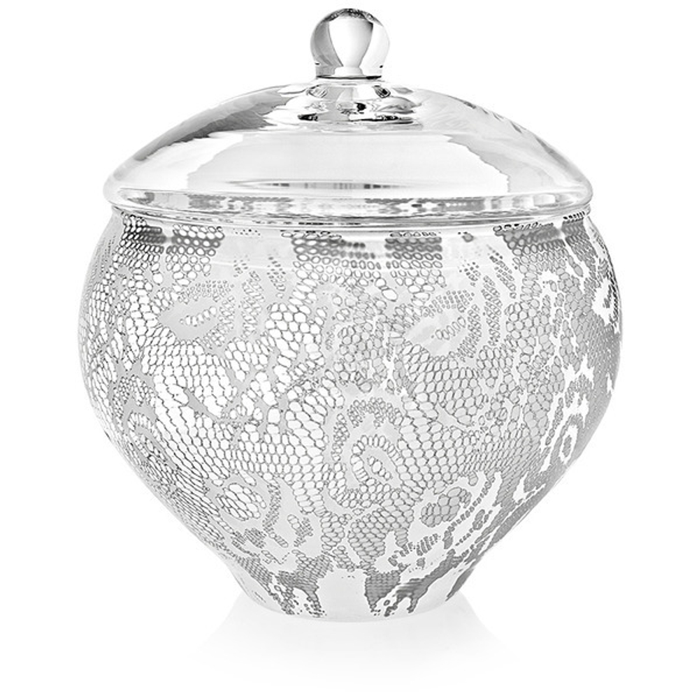 Конфетница IVV Флореаль 21.5см серебристая