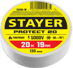 STAYER Protect-20 белая изолента ПВХ, 20м х 19мм