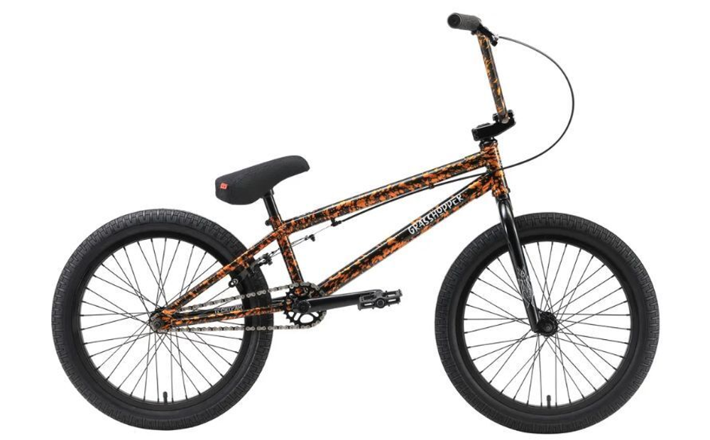 Велосипед BMX 20"Tech Team GRASSHOPPER 2022 Оранжевый-Черный
