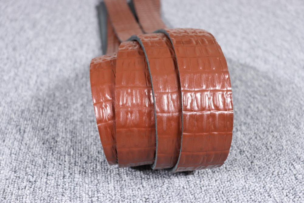 Ременная заготовка Медная с лицевой отделкой + плита Кайман 3,3-3,8