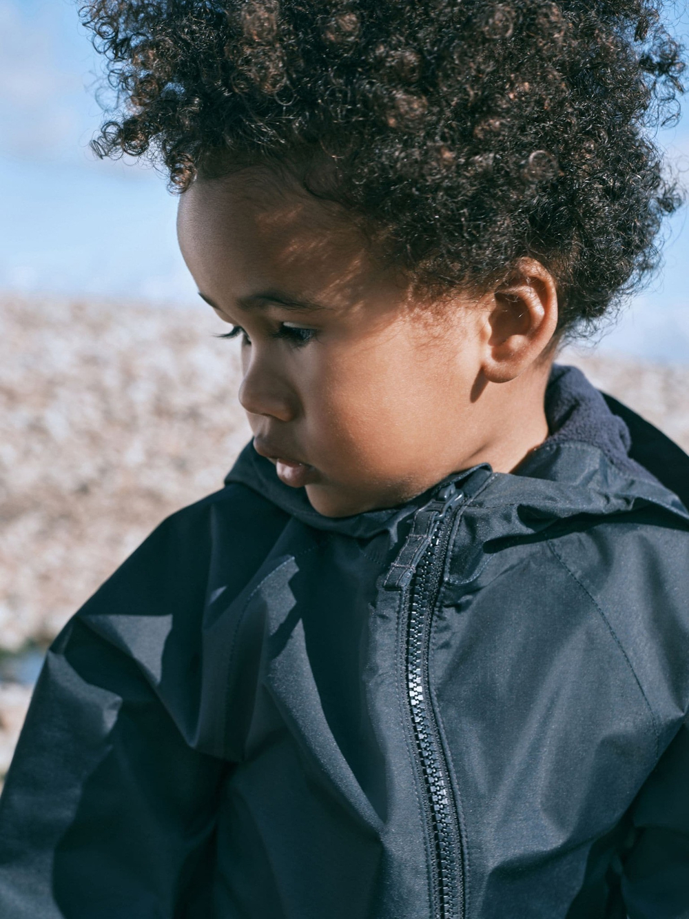 Комбинезон непромокаемый с капюшоном для мальчика Next N02-240, Темно-синий