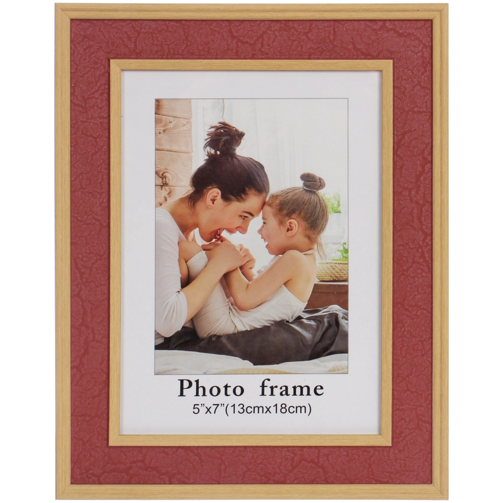 Фоторамка 13*18см «Торонто» бордовый, пластик