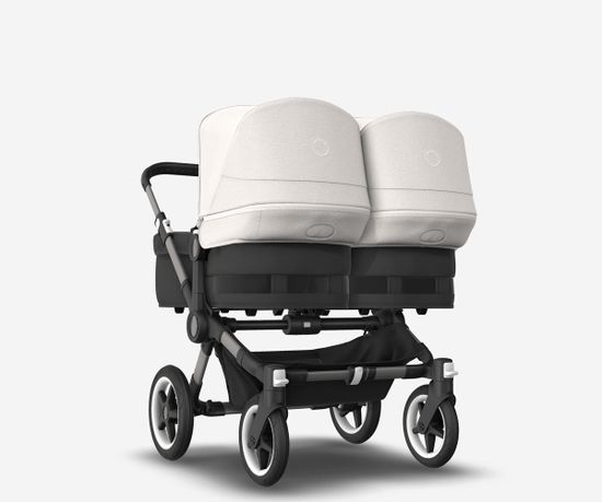 Коляска для двойни 2 в 1 Bugaboo Donkey 5 Twin Misty white/Midnight black/Graphite