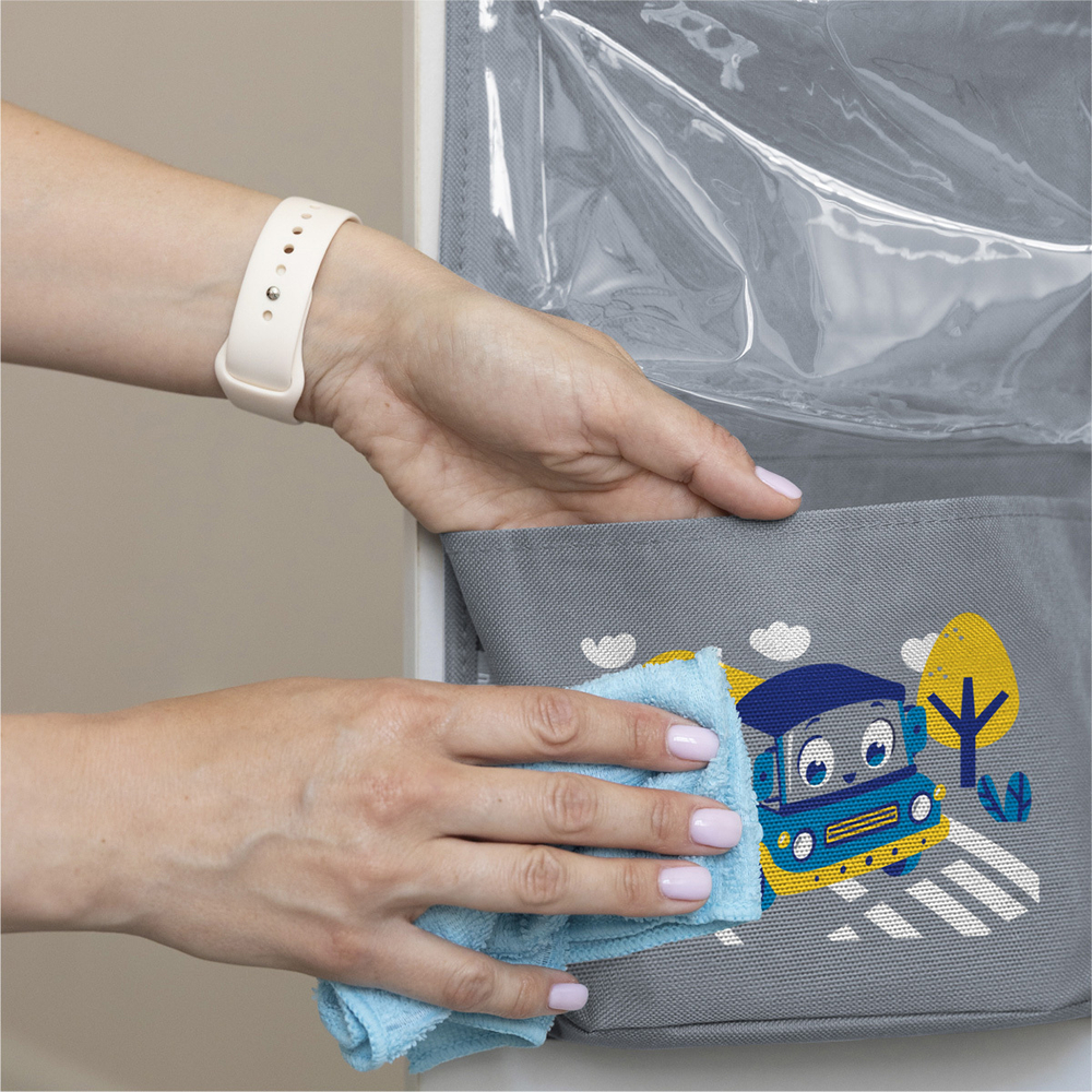 Кармашки в садик 83х24 Машинка