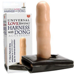 Телесный фаллоимитатор с креплением на качели Love Swing - 18 см. (Цвет: телесный)