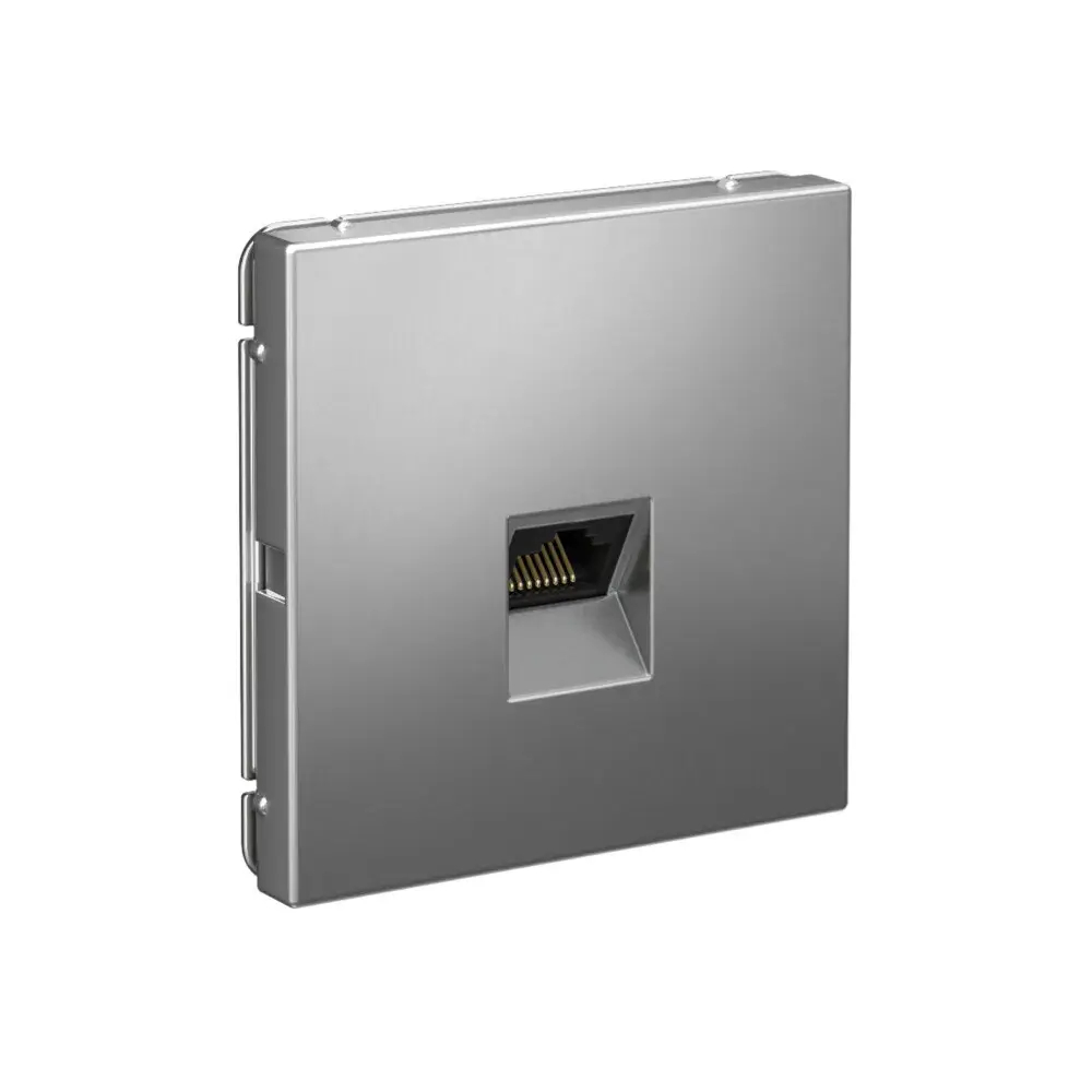 ARTGALLERY РОЗЕТКА компьютерная RJ45, кат. 6A, механизм, СТАЛЬ