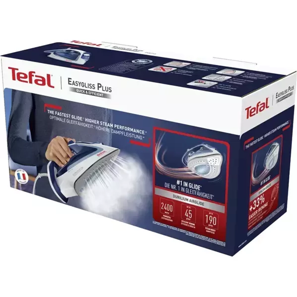 Утюг Tefal FV5715E0, белый/синий