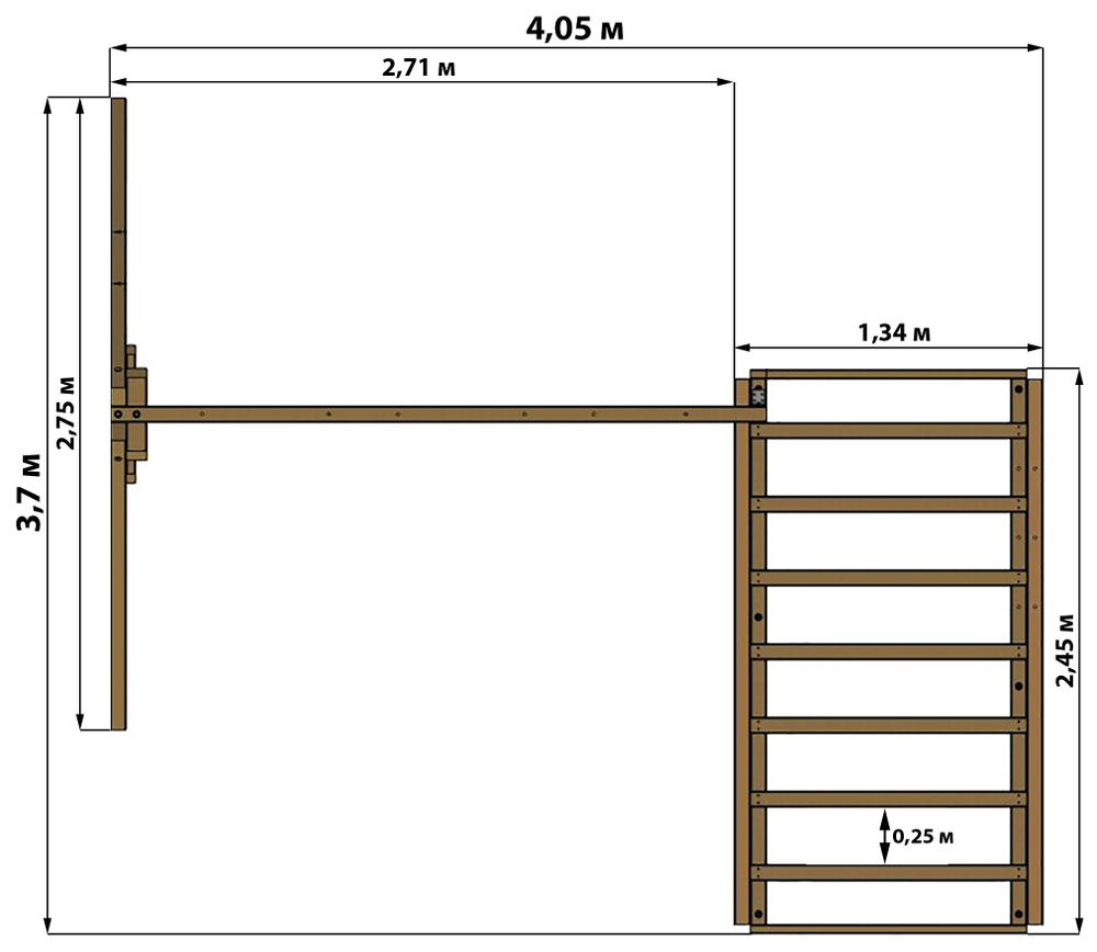 Детский игровой комплекс Р929 с качелями
