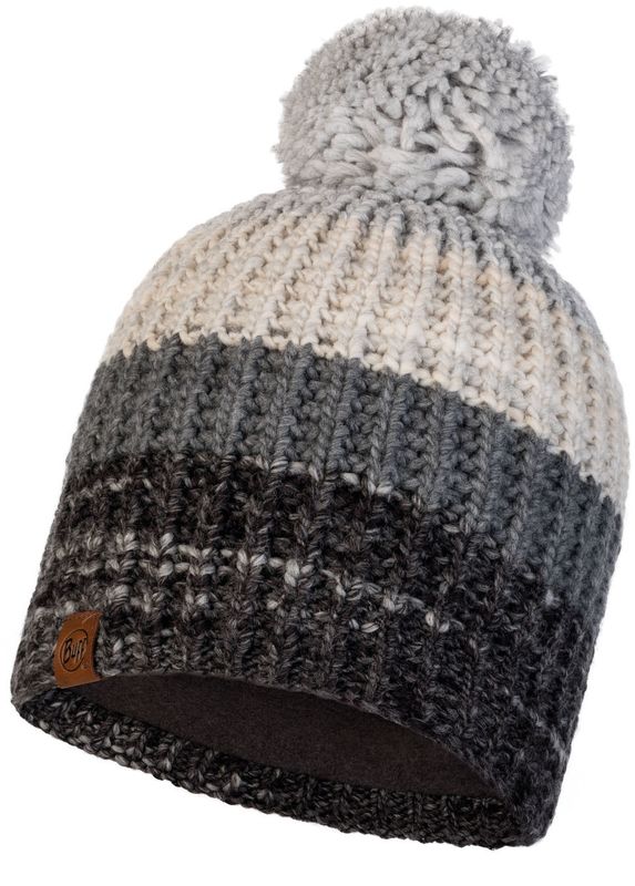 Шапка вязаная с флисом Buff Hat Knitted Polar Alina Grey Фото 1