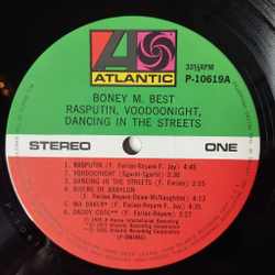Винтажная виниловая пластинка LP Boney M. Best Rasputin, Voodoonight, Dancing In The Streets (Super Special Album) (Japan 1979) (Obi) P-10619A