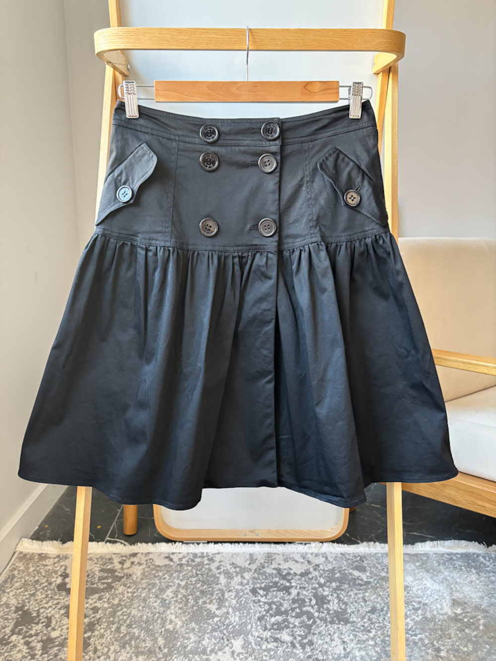 Хлопковая юбка Burberry, L