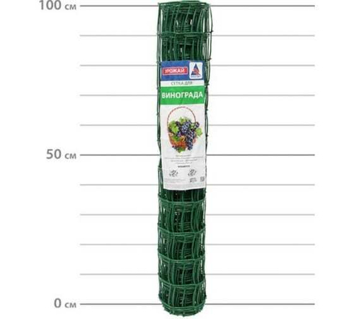 Сетка шпалерная для винограда Протэкт 83х93 h=1м (1м/п) хаки