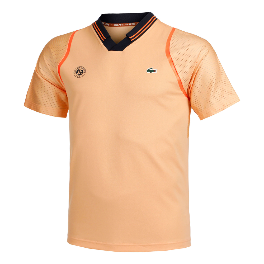 Мужское теннисное поло Lacoste Polo Men - Apricot, Dark Blue