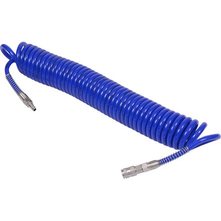 Цена на МАСТАК (680-10115SQ) Шланг пневматический спиральный высокого давления 10х15 мм, 15 м, полиуретановый, фитинги