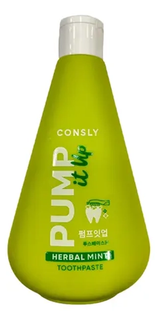 Зубная паста с экстрактом гвоздики CONSLY Pump It Herbal Mint Toothpaste 300 мл