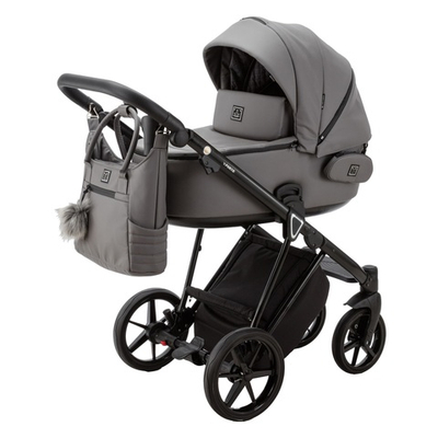 Детская коляска Adamex Porto Deluxe P-SA4 (3в1) (100% экокожа)