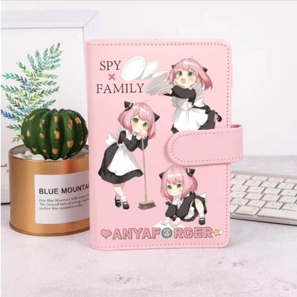 Ежедневник с застежкой &quot;Spy family&quot;, розовый