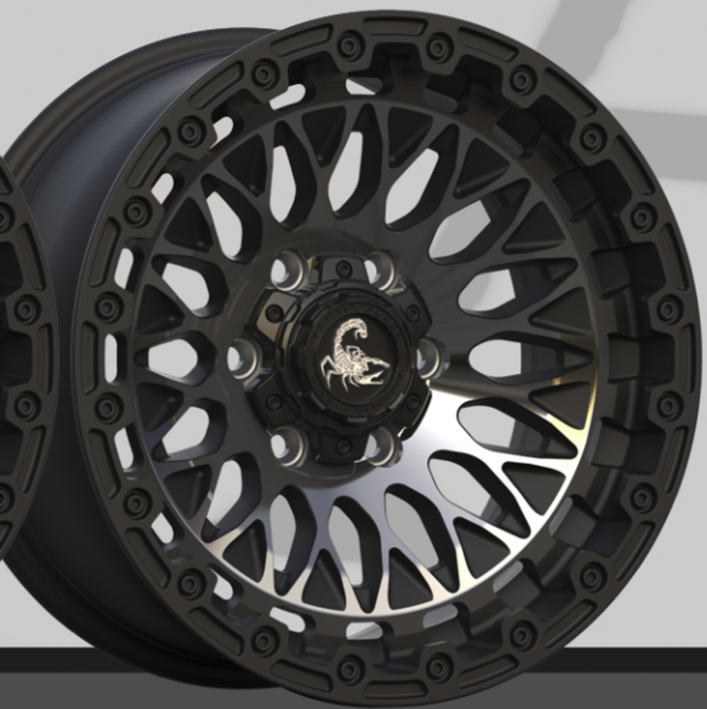 Диск колесный, кованый UT721 R17 8,0 ET0 AGILITY FORCE Matte Black W Mac Face Black Clean Coat