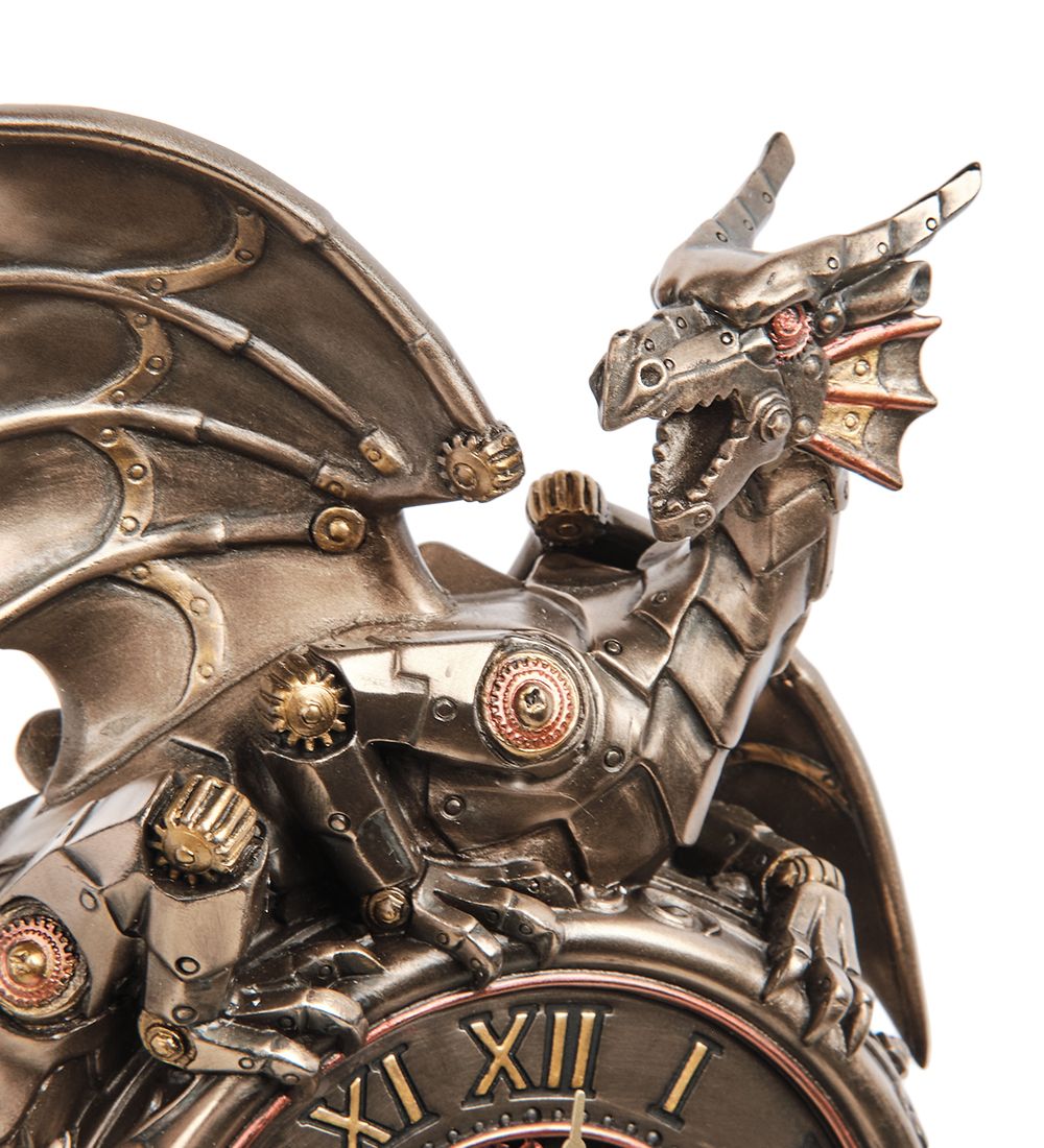 Veronese WS-1071 Часы настольные в стиле Стимпанк «Дракон»