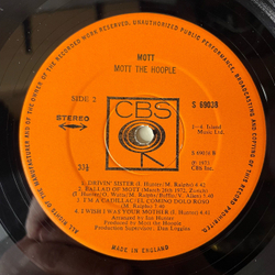 Винтажная виниловая пластинка LP Mott The Hoople, Mott (Англия 1973)