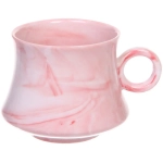 Чайная пара «Мрамор» (кружка 200мл+блюдце), розовая