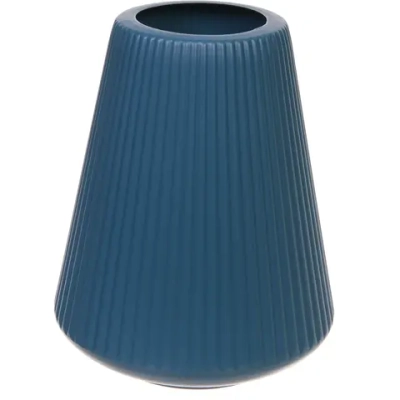 Ваза из пластика «Аделин» 15*20см цвет морская волна