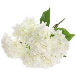 Искусственные цветы «Гортензия» 48см 5 цветков белые
