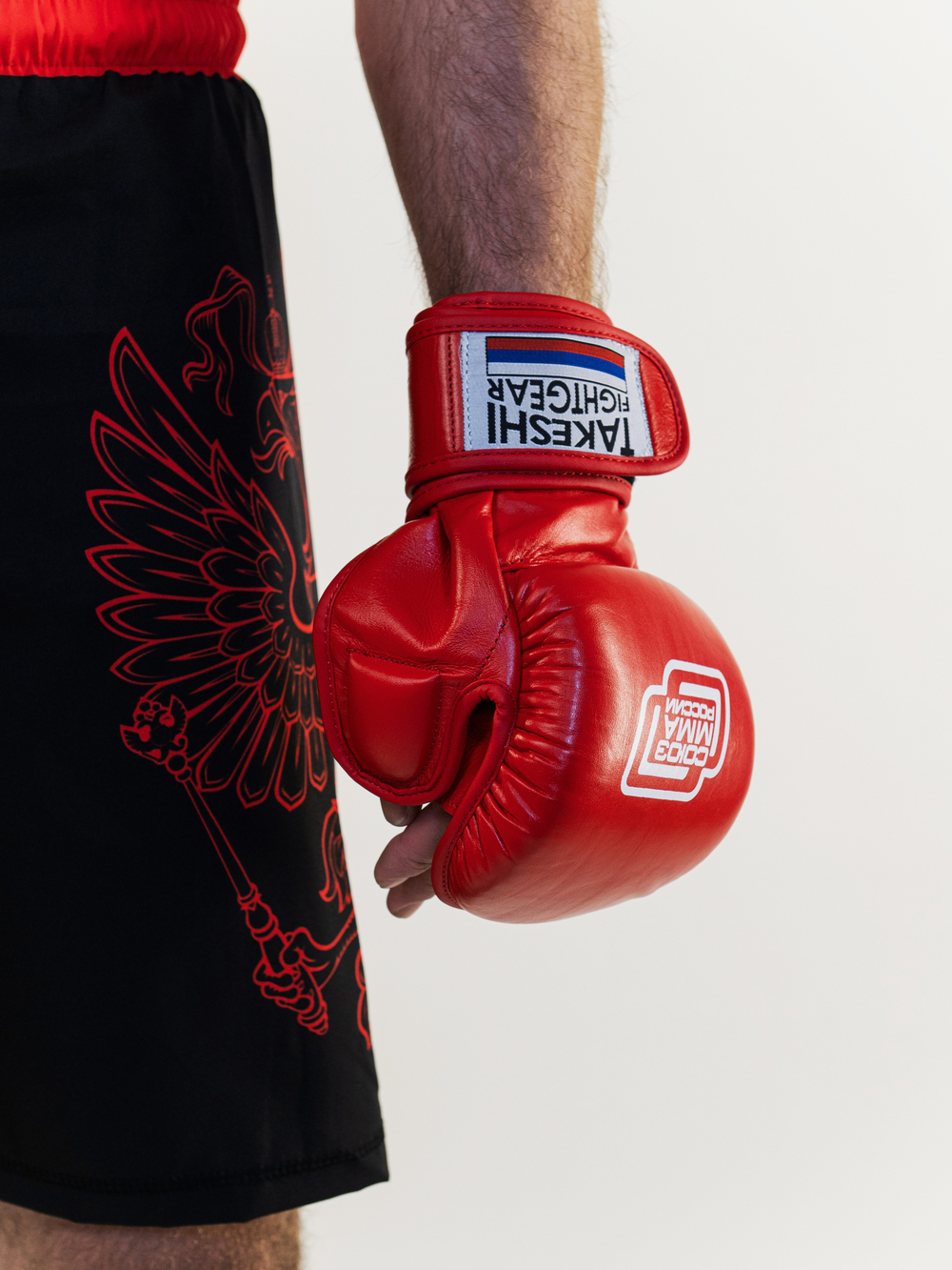Перчатки Союз ММА TFG (красные)