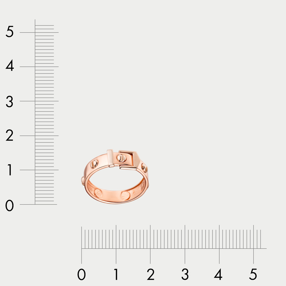 Кольцо для женщин из розового золота 585 пробы без вставок (арт. к4392)