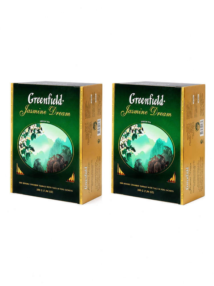 Чай зеленый Greenfield Jasmine Dream в пакетиках 100 шт x 2 шт