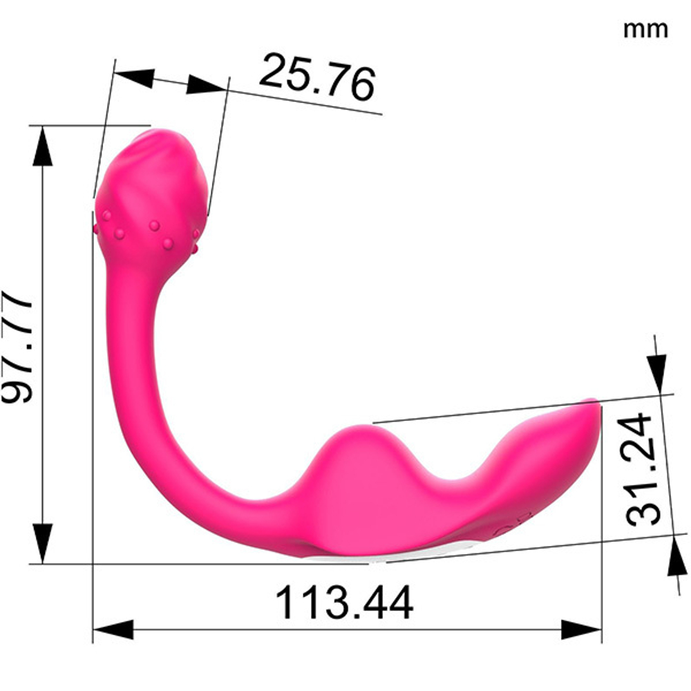 Розовый многофункциональный стимулятор 18см I-Moon Dora MY-1307