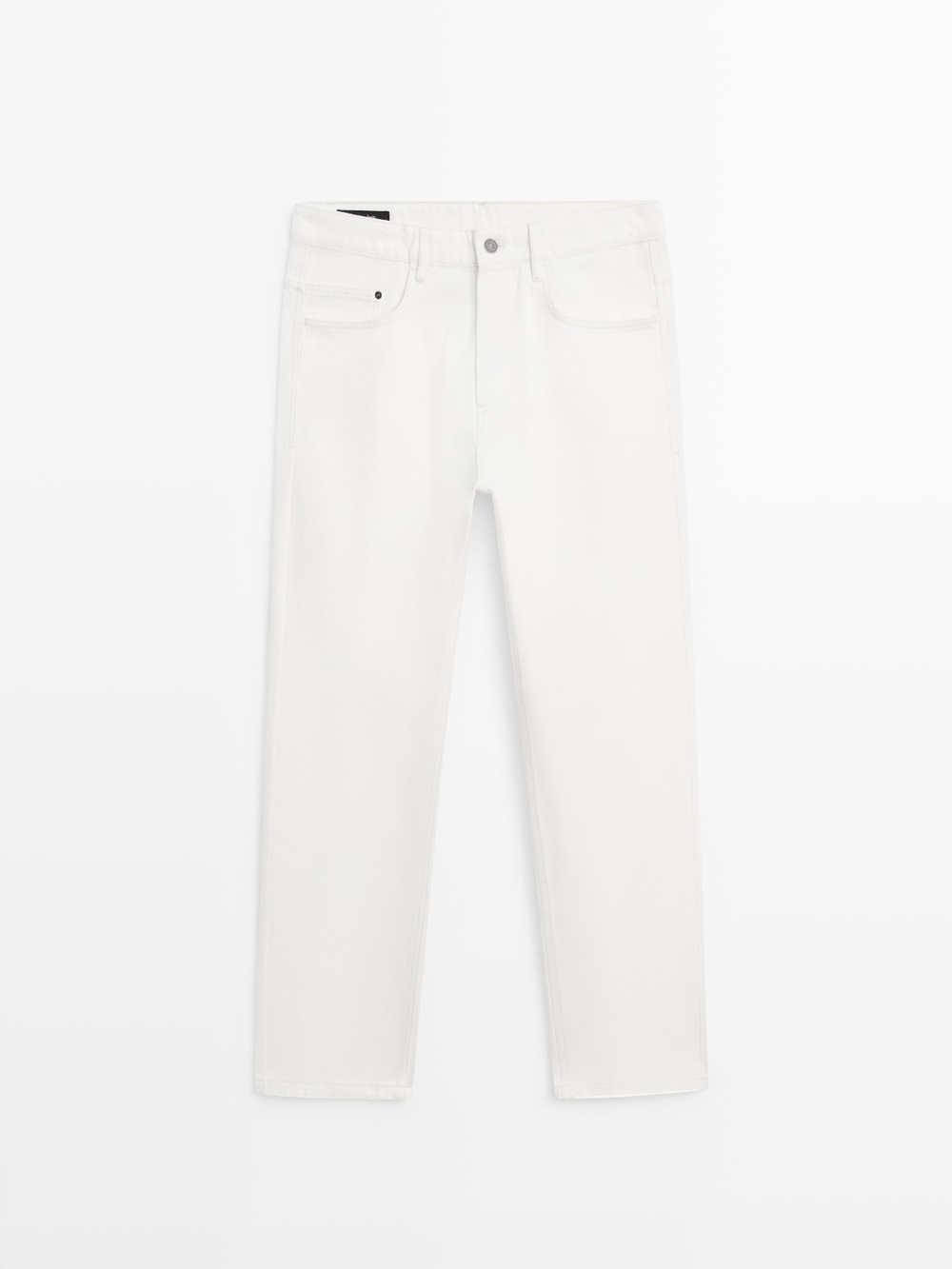 Massimo Dutti Джинсы свободного кроя, белый