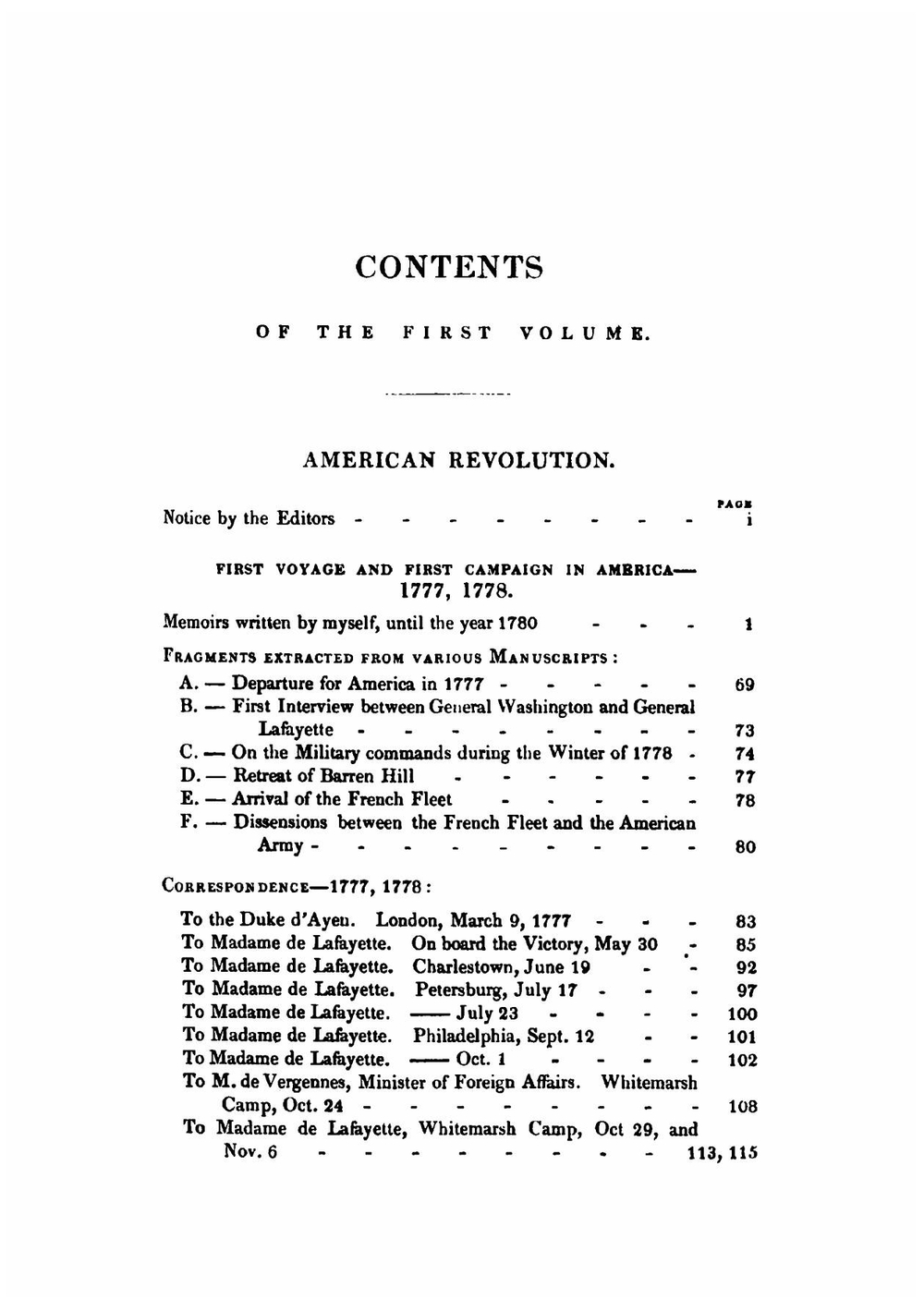 Memoirs, Correspondence and Manuscripts of General Lafayette. Volume 1 | Marie Joseph Paul