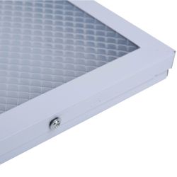 ULP-Q115 6060-36W-4000K+6500K WHITE Светильник светодиодный потолочный универсальный. Белый свет4000K-Холодный свет5000К-Дневной свет6500K. Рассеиватель призма. Встроенный и-п. Корпус белый. ТМ Volpe
