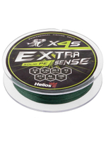 Шнур плетеный для рыбалки Helios Extrasense X4S PE Green 92m 1.2/18LB 0.20mm (HS-ES-X4S-1.2/18LB)