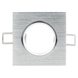 KL57 SL Светильник ЭРА литой алюминевый MR16,12V/220V, 50W серебро | Алюминиевые встраиваемые светильники