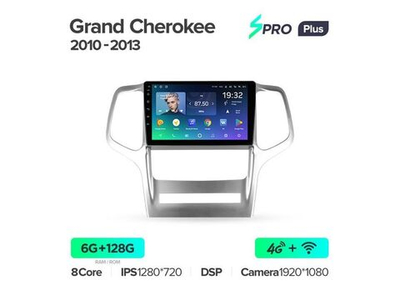 Магнитола Teyes SPRO Plus 6-128 Jeep Grand Cherokee WK2 2010 — 2013 9.0"