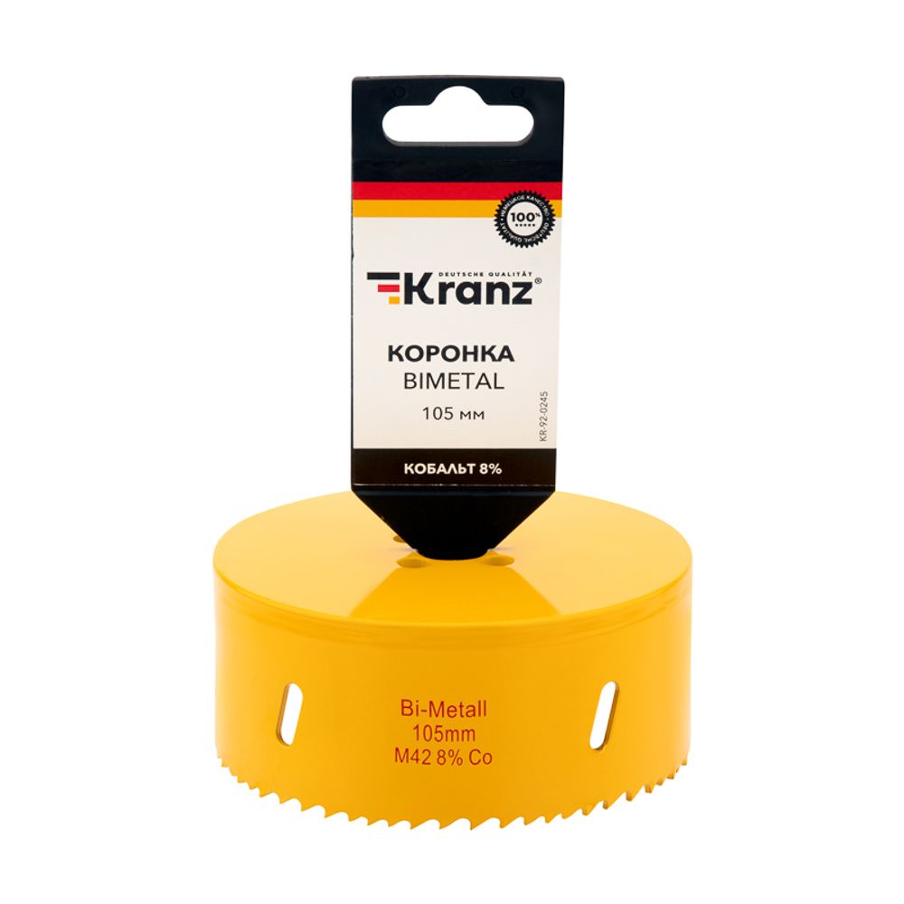 Коронка по металлу биметаллическая (Bimetal) 105мм KRANZ